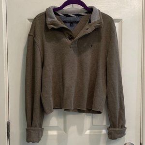 Cropped Tommy Hilfiger quarter button